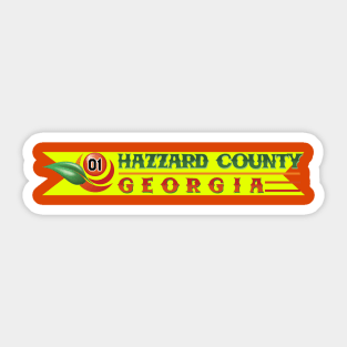 Hazzard County, Georgia - The Dukes of Hazzard Sticker